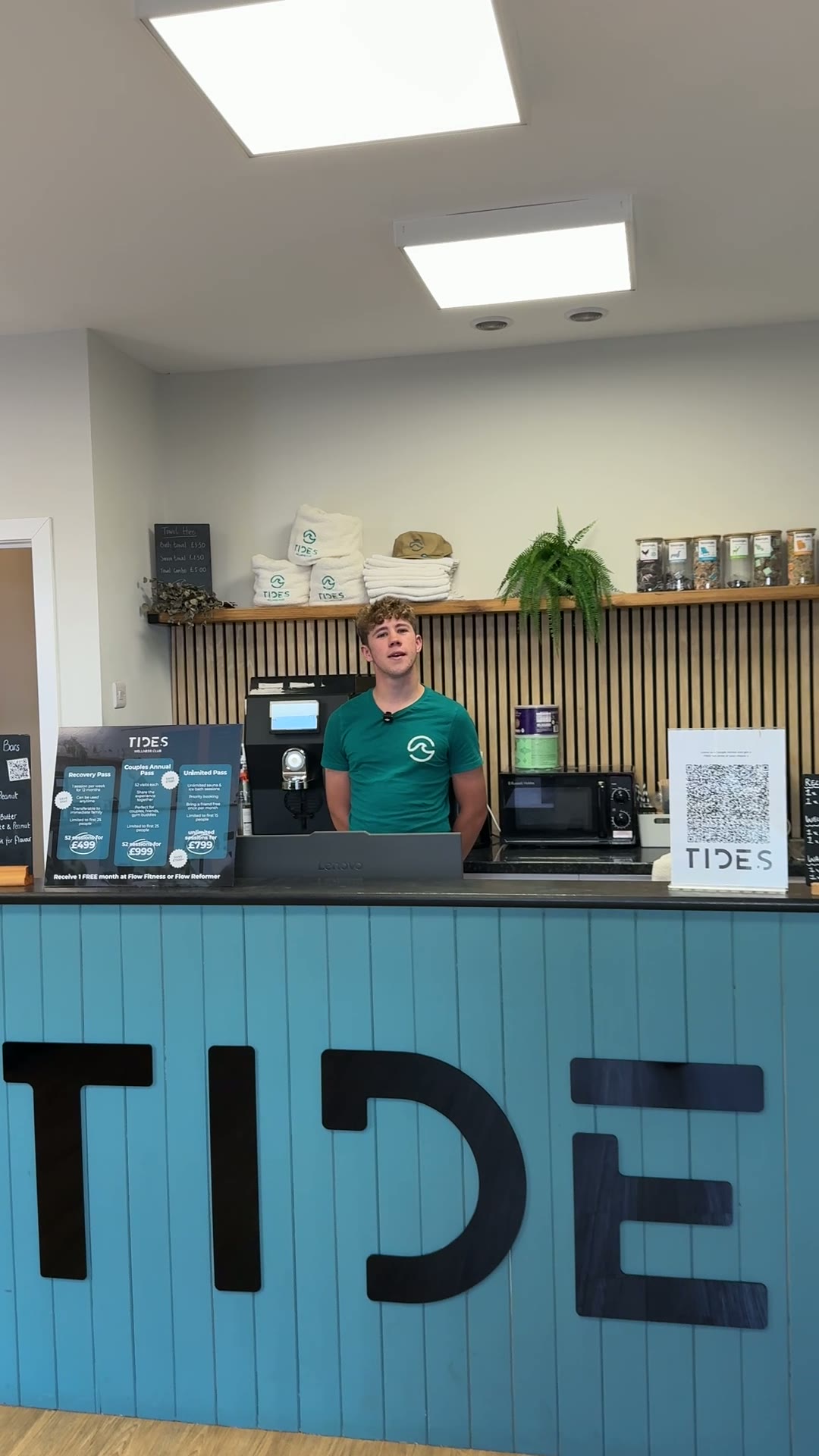 Reception at Tides Wellness Club